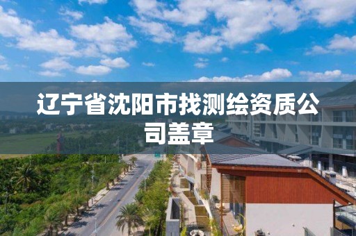 遼寧省沈陽市找測繪資質公司蓋章