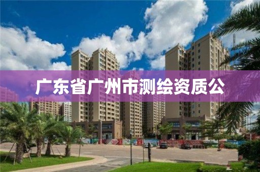 廣東省廣州市測繪資質(zhì)公