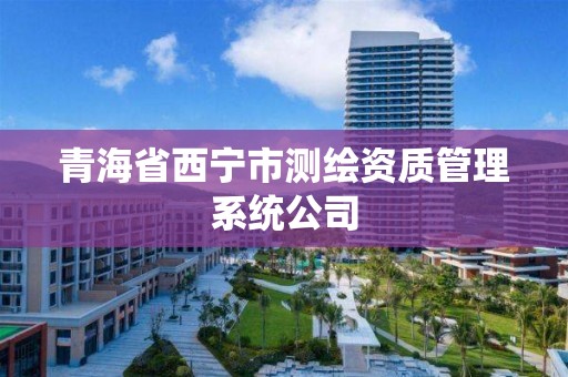 青海省西寧市測繪資質管理系統公司