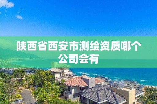 陜西省西安市測繪資質哪個公司會有