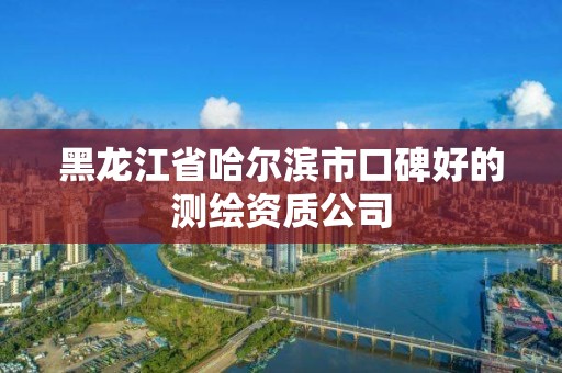 黑龍江省哈爾濱市口碑好的測繪資質公司