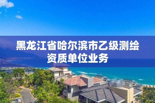 黑龍江省哈爾濱市乙級測繪資質單位業(yè)務