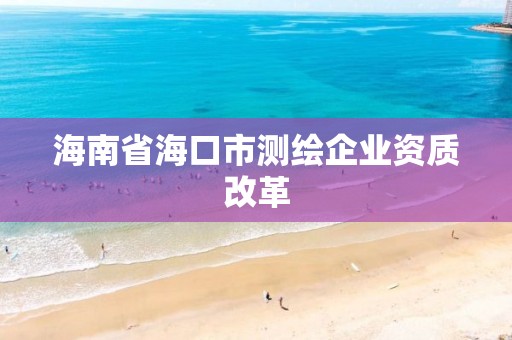 海南省海口市測繪企業(yè)資質改革