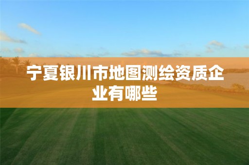 寧夏銀川市地圖測繪資質企業(yè)有哪些