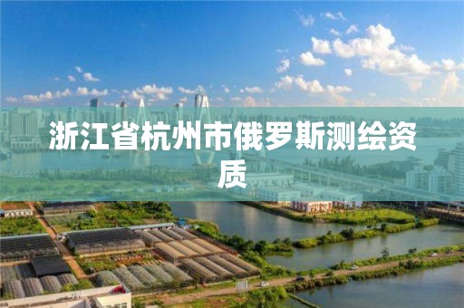 浙江省杭州市俄羅斯測繪資質(zhì)