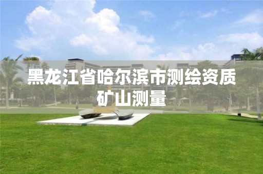 黑龍江省哈爾濱市測繪資質礦山測量