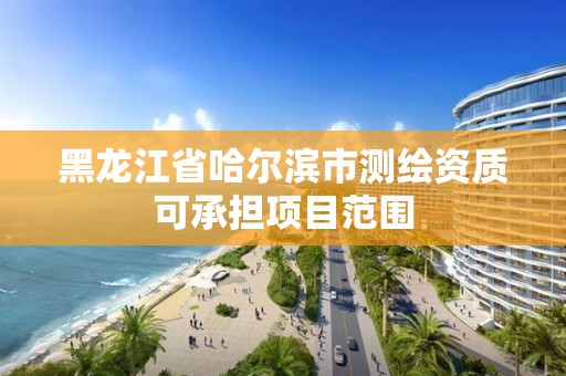 黑龍江省哈爾濱市測繪資質可承擔項目范圍