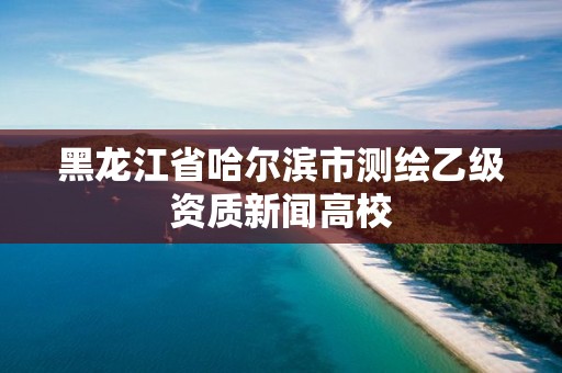 黑龍江省哈爾濱市測繪乙級資質(zhì)新聞高校