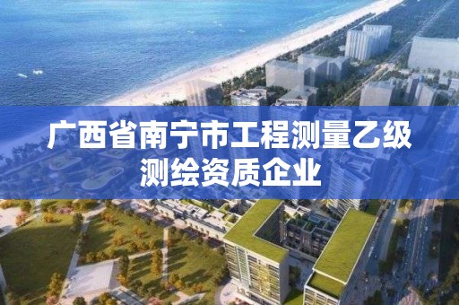 廣西省南寧市工程測量乙級測繪資質(zhì)企業(yè)