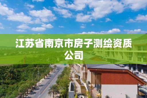 江蘇省南京市房子測繪資質公司