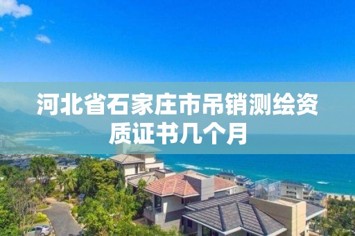 河北省石家莊市吊銷測繪資質證書幾個月