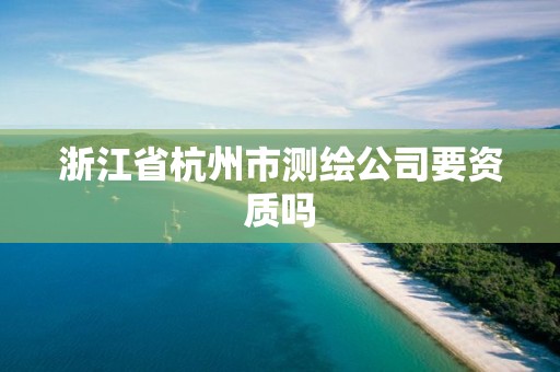 浙江省杭州市測繪公司要資質嗎