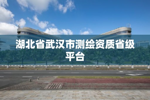 湖北省武漢市測繪資質省級平臺