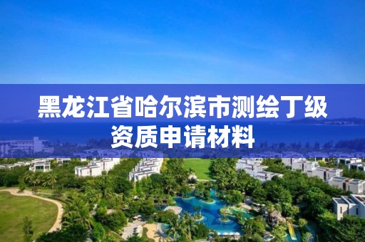 黑龍江省哈爾濱市測繪丁級資質申請材料