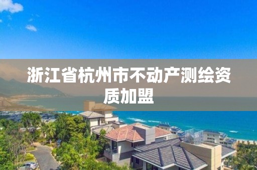 浙江省杭州市不動產測繪資質加盟