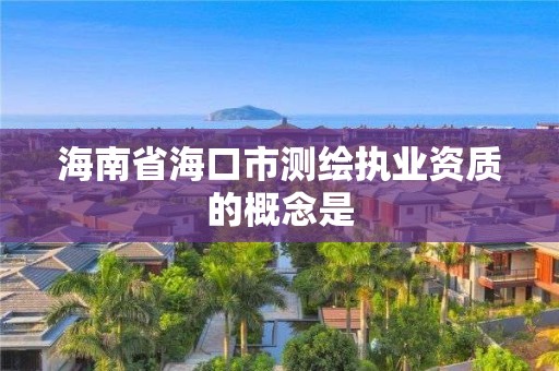 海南省海口市測繪執業資質的概念是