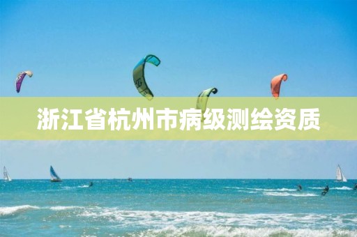 浙江省杭州市病級測繪資質