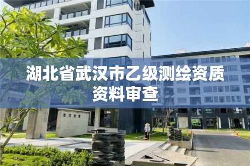 湖北省武漢市乙級測繪資質資料審查