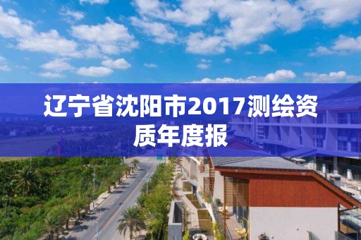 遼寧省沈陽市2017測繪資質(zhì)年度報