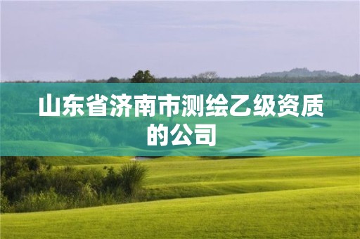 山東省濟南市測繪乙級資質的公司