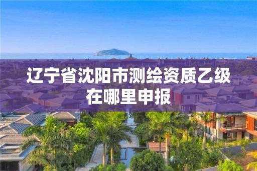 遼寧省沈陽市測繪資質乙級在哪里申報