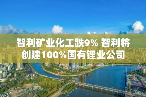 智利礦業化工跌9% 智利將創建100%國有鋰業公司