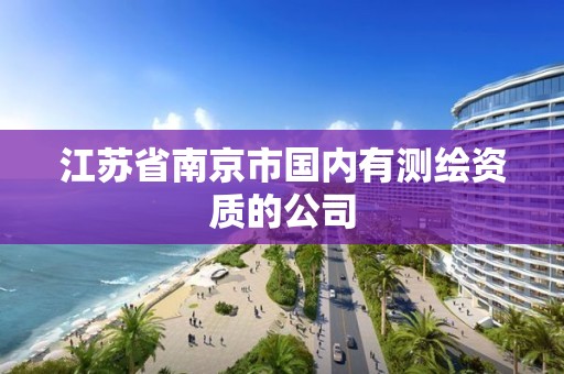 江蘇省南京市國內有測繪資質的公司