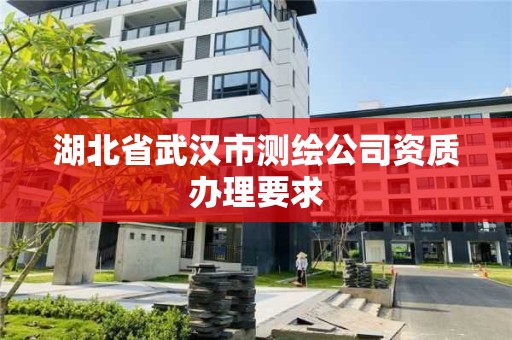 湖北省武漢市測繪公司資質辦理要求