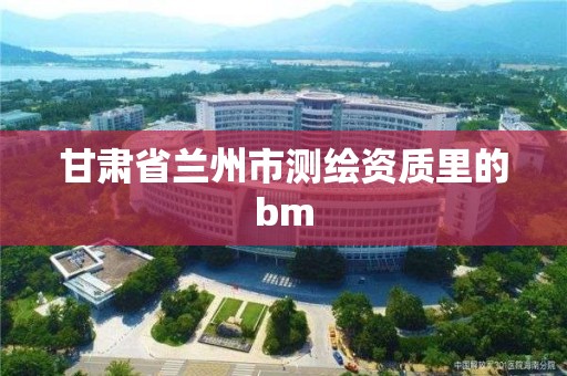 甘肅省蘭州市測繪資質里的bm