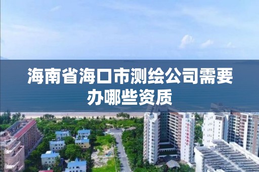 海南省?？谑袦y繪公司需要辦哪些資質