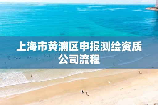 上海市黃浦區申報測繪資質公司流程