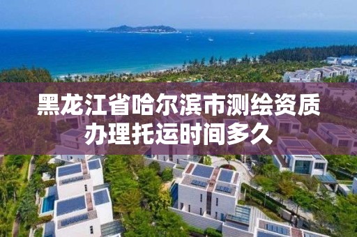 黑龍江省哈爾濱市測繪資質辦理托運時間多久