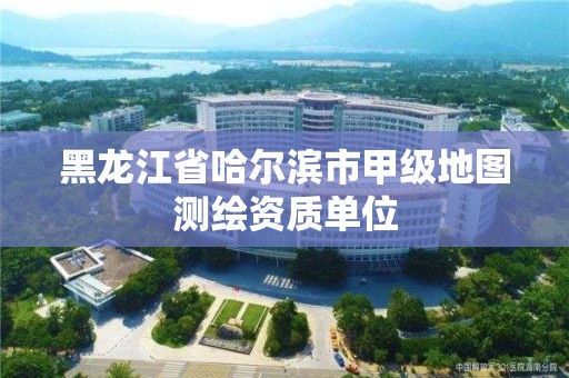 黑龍江省哈爾濱市甲級地圖測繪資質單位