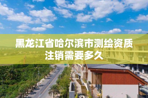 黑龍江省哈爾濱市測繪資質注銷需要多久