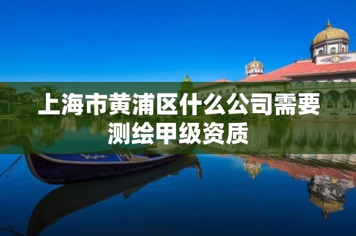 上海市黃浦區什么公司需要測繪甲級資質