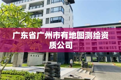 廣東省廣州市有地圖測繪資質(zhì)公司