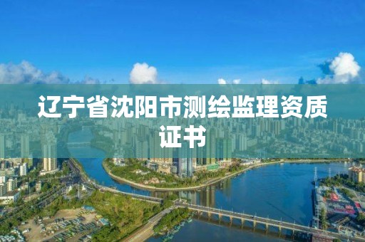 遼寧省沈陽市測繪監(jiān)理資質(zhì)證書