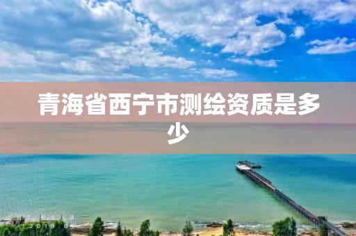 青海省西寧市測繪資質是多少