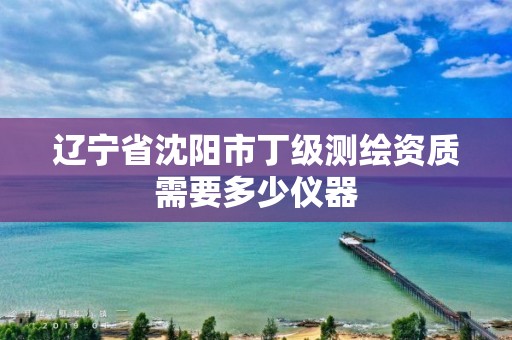 遼寧省沈陽市丁級測繪資質需要多少儀器