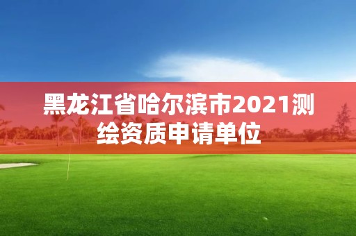 黑龍江省哈爾濱市2021測繪資質申請單位