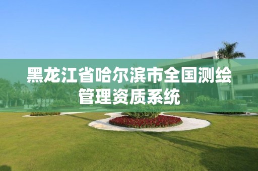 黑龍江省哈爾濱市全國測繪管理資質系統