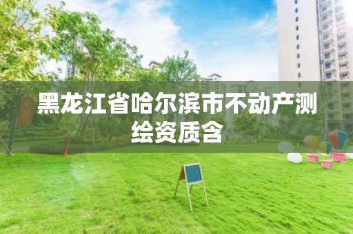 黑龍江省哈爾濱市不動產測繪資質含