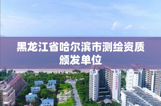 黑龍江省哈爾濱市測繪資質頒發單位