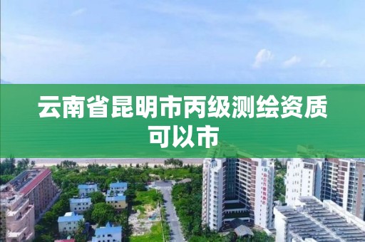 云南省昆明市丙級測繪資質可以市