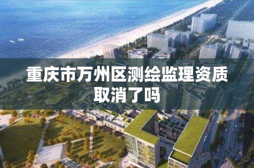 重慶市萬州區測繪監理資質取消了嗎