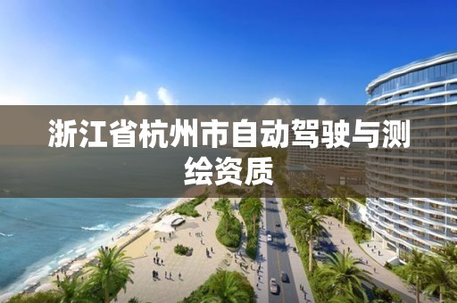 浙江省杭州市自動駕駛與測繪資質