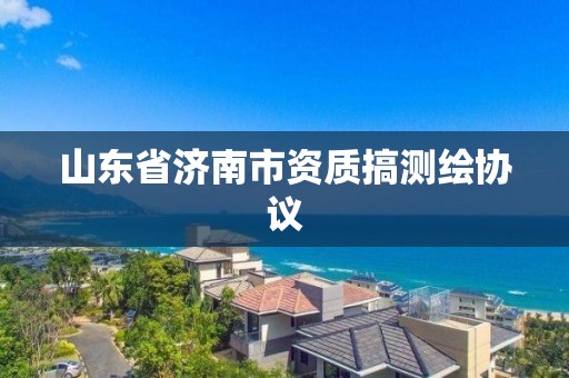 山東省濟(jì)南市資質(zhì)搞測(cè)繪協(xié)議