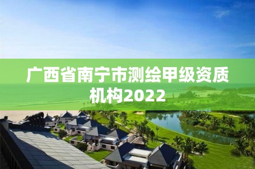 廣西省南寧市測(cè)繪甲級(jí)資質(zhì)機(jī)構(gòu)2022