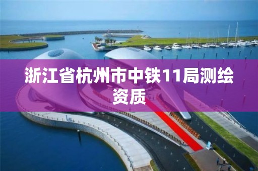 浙江省杭州市中鐵11局測繪資質