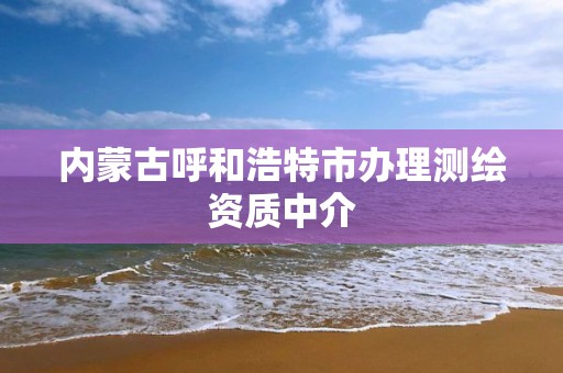 內蒙古呼和浩特市辦理測繪資質中介